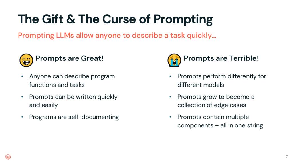 Comparison chart showing pros and cons of prompting with happy and sad emoji
